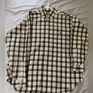 Men’s plaid Ralph Lauren button down shirt